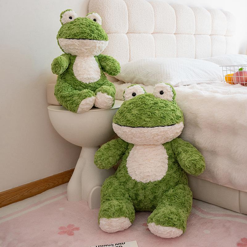 Adorable 45cm 60cm Plush Toy Frog Stuffed Animal Plushies Sleeping Cute Long-legged Frog Plush Doll Birthday Present