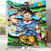 Anime D-Dragon Ball Game Cartoon Flannel Blanket,Ultra Soft Warm Plush Throw for Home Bedroom Bed Sofa Cover Office Camping