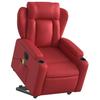VidaXL Electric Massage Recliner Red Faux Leather 3204570