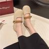Fairy style Mary Jane shoes buckle single shoes women 2025 spring new Korean version soft-soled flat-soled shallow mouth Doudou shoes women