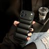 Giacca Piumino di Lusso Custodia Ammortizzante in TPU per iPhone 17 Air 16 15 Plus 14 13 12 11 X Pro Max 17ProMax Invernale Colorata Morbida Custodia Puffer