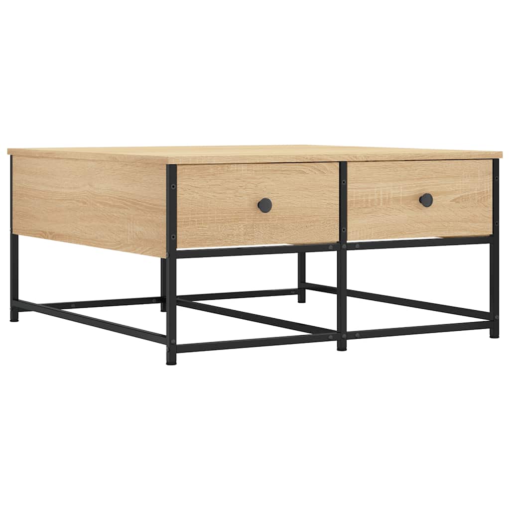 Coffee Table Sonoma Oak 80x80x40 cm Particleboard