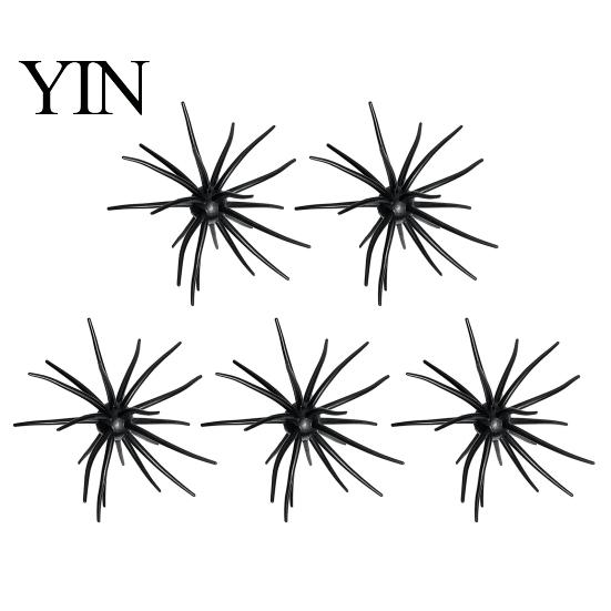 Freshwater Fish Lures 5Pcs Bionic Sea Urchin Lure, 4cm/0.5g, 7cm/1.6g, 9cm/2.8g, 11cm/8.7g Floating Soft Baits Set Artificial Bait, Fuzzy Lure