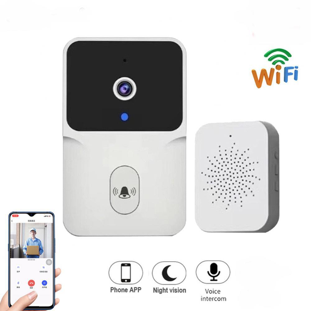 M6 WiFi Smart Video Doorbell Wireless Home Security Door Bell Two Way Audio Night Vision Remote Monitor