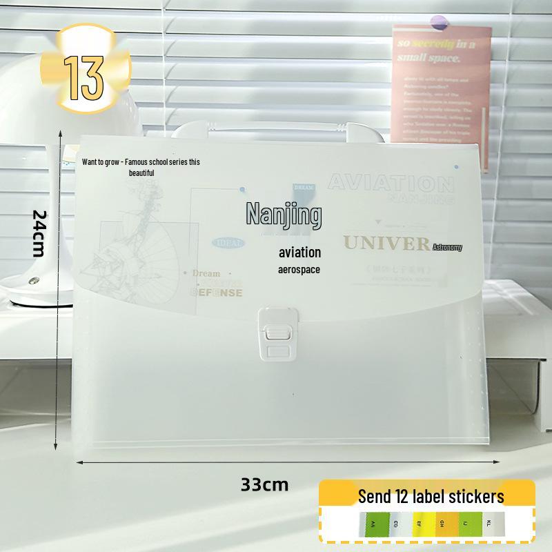 

Multi-layer Accordion File Organizer for Students: Storage Bag & Test Paper Classification Folder