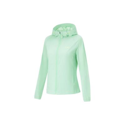 Li Ning UPF 50+ Sun Protection Soft Breathable Comfortable Simple Sports Fitness Lightweight Women Activewear Cool-Green AFDU164-6