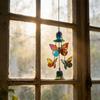 Butterfly Wind Chimes Producing Clear Tone for Balconies and Garden Creating a Peaceful Artistic Iron Design