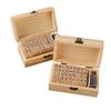 Timbri in Legno Alfabeto Lettera Numero Set Timbri in Legno Multiuso Carattere Macchina da Scrivere