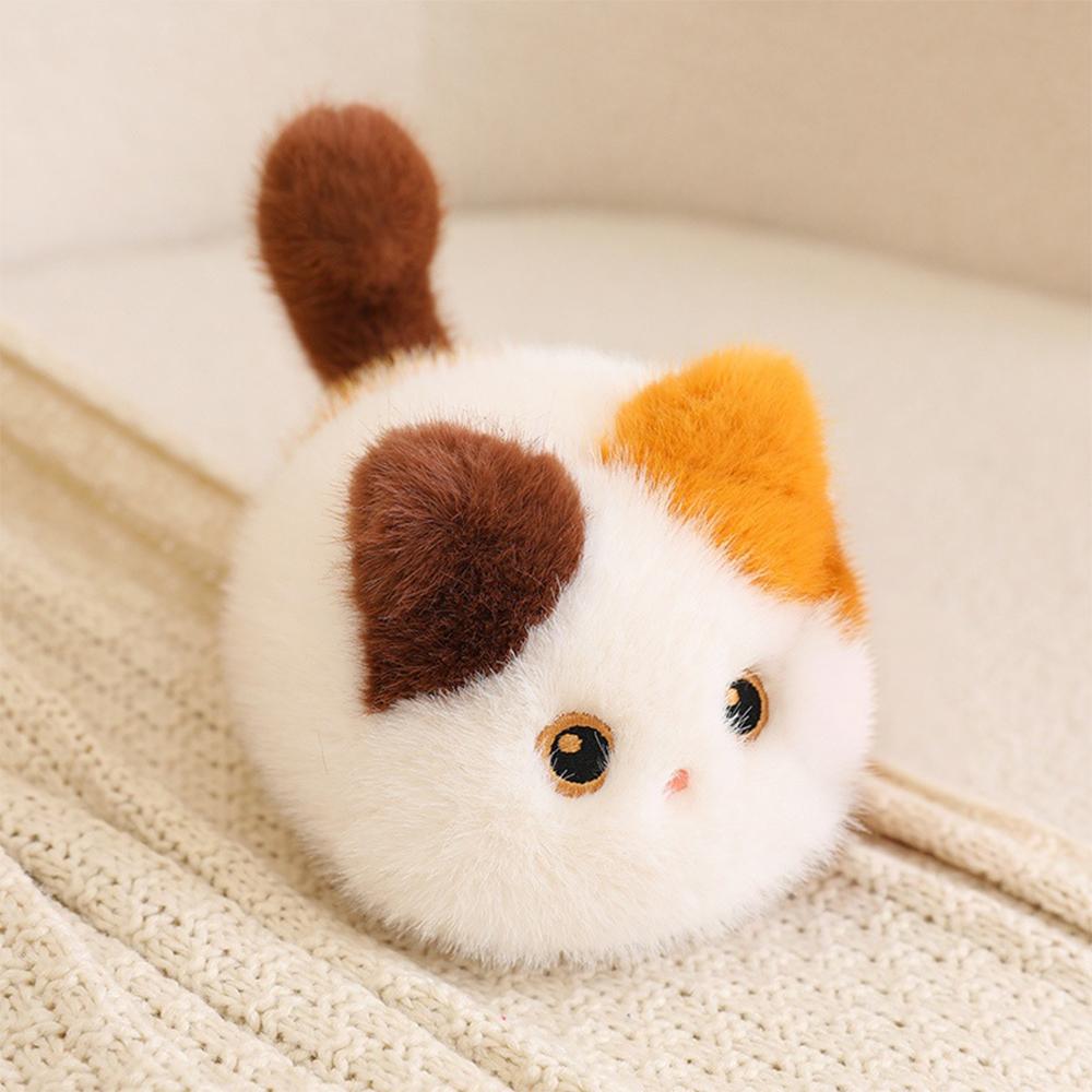 Square Siamese Cat Pillow Plush Toy Kitten Animal Plush Fluffy Cushion Soft Doll Kawaii Orange Cat Black Cat Decoration Pillow