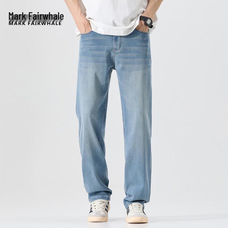Mark Fairwhale Men s Loose Straight Denim Jeans 31