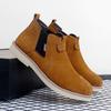 Fashion Suede Leather Chelsea Boots Winter Shoes Plush Warm Footwear New Fashion Slip on Mens Ankle Boots Non-Slip Leisure Walk Shoes