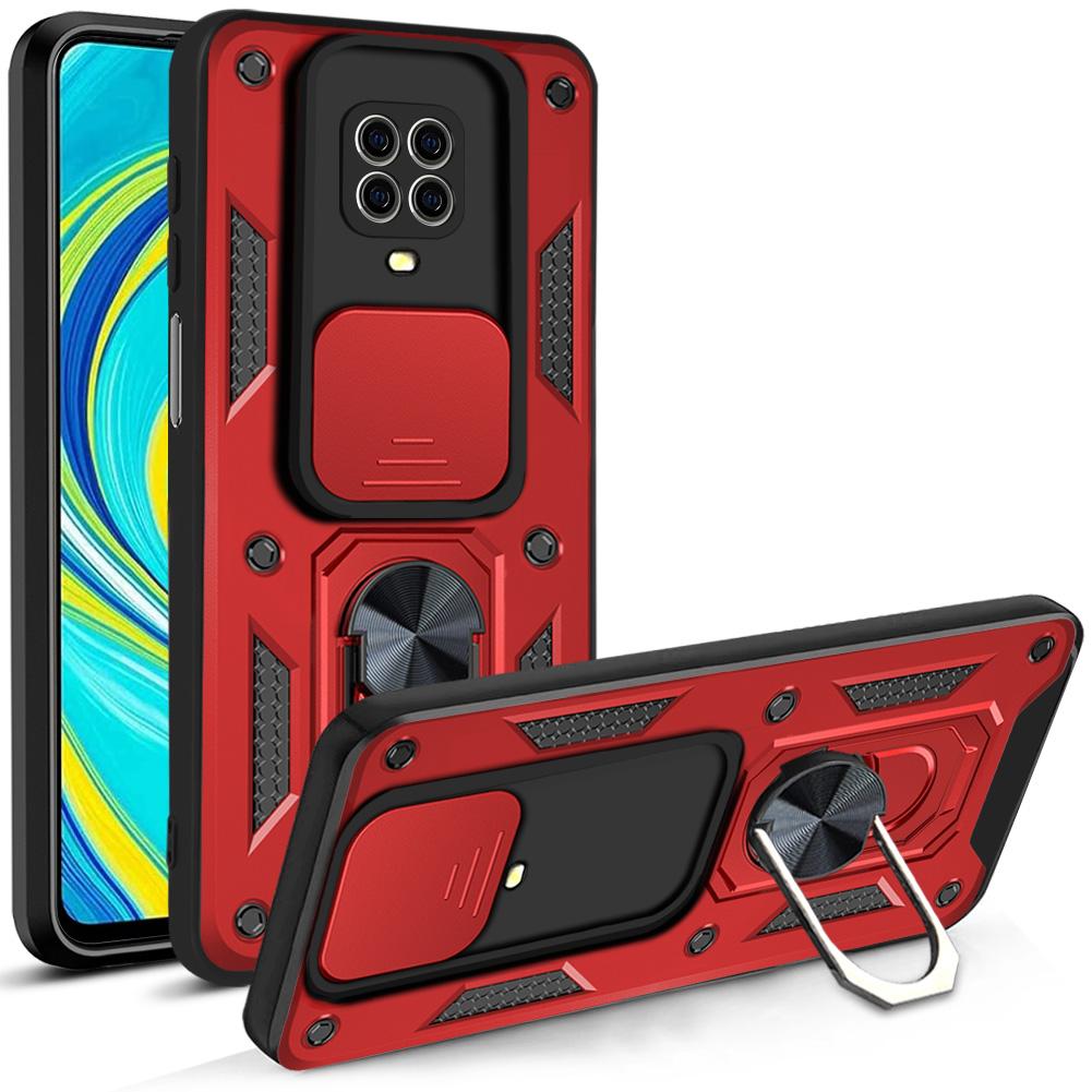 For Xiaomi Redmi Note 9 Pro Case Camera Protection Armor Cover Funda Xiaomi Redmi Note9 9Pro 9S 9 S Shockproof Ring Stand Covers