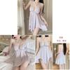 Satin Sleep Dress For Women With Chest Padding And Vneck For Casual Home Wear