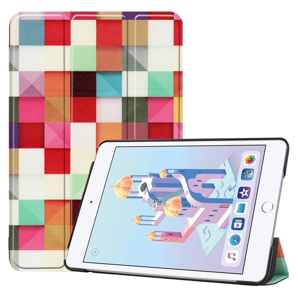 Case for IPad Mini 4 5 7.9'' with [Tri-fold Stand + Auto Wake/Sleep], Colorful Premium PU Leather Case Shockproof Hard Shell