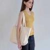 Flower Doily Big Canvas Shopper Bag _ Cream