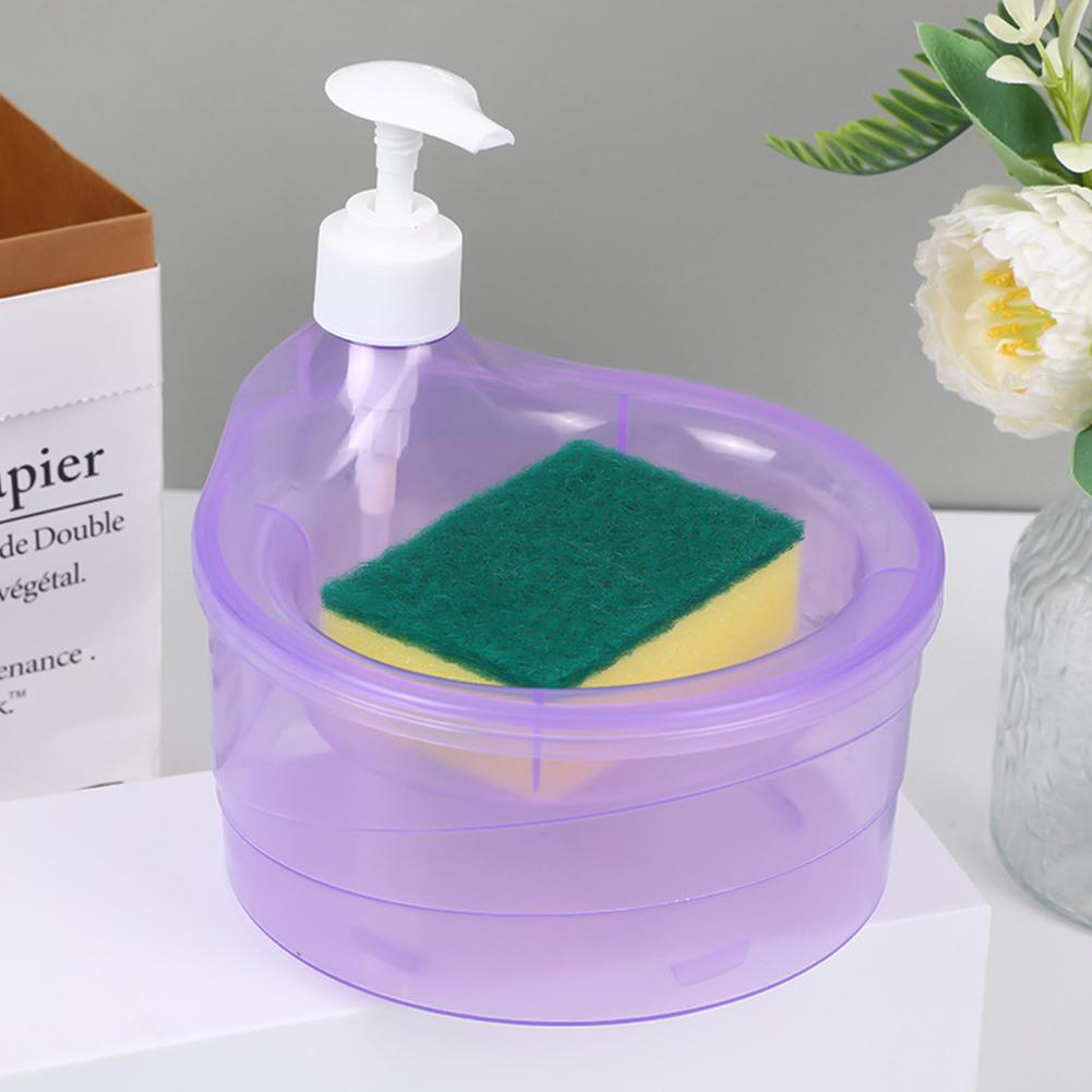 Soap Dispenser Kitchen Dishwashing Liquid Dispenser Kitchen Dish Soap Dispenser With Sponge Liquid Soap Container Dishwasher