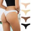 Womens Ice Silk Seamless Briefs Thin Belt Low Waist Panties Solid Bikini Female Underwear Comfortable Intimate Lingerie