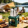Kerosin Kocher Tragbar für Camping, 8-Docht Notfall Camping Heizgerät, Metall Brenner Leichter Ofen Outdoor Wandern Picknick Wärmer