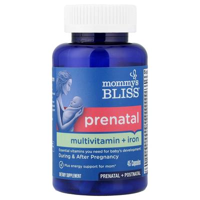 Multivitamines prénatales + Fer Bliss de Maman 45 Capsules