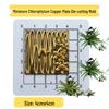 Miniature Lightweight Resin Clay Carving Copper Tulip Flower Embossing Metal Cutting Die Mold.