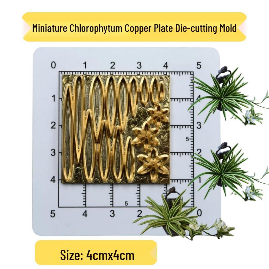 Miniature Lightweight Resin Clay Carving Copper Tulip Flower Embossing Metal Cutting Die Mold.