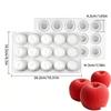 Silicone  Mold For Baking 3D Fruit Shape Chocolate Candy Soap Candle Mould Kitchen Accessories Cake Cupcake Decoration Tool