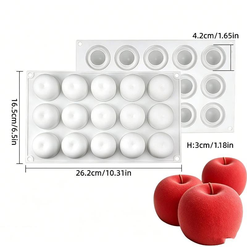 Silicone  Mold For Baking 3D Fruit Shape Chocolate Candy Soap Candle Mould Kitchen Accessories Cake Cupcake Decoration Tool