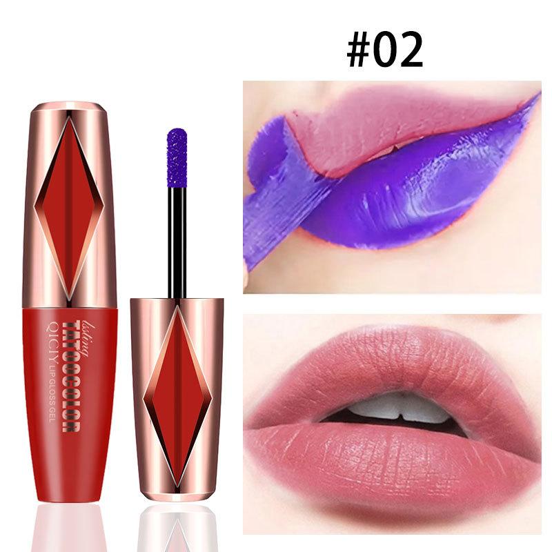 Peel Off Liquid Lipstick Rose Pink Lip Gloss Matte Outline Contour Tattoo Lip Stain Cosmetic Waterproof Transfer Lip Makeup