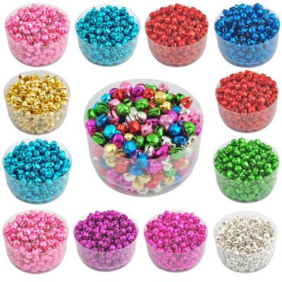 Weihnachten Jingle Bells Lose Perlen 6*8mm 50 Stücke Bunte Eisen Charms Heißer Verkauf Großhandel Neue Für Anhänger DIY