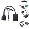 Cabo Conversor VGA para HDMI Núcleo de Cobre para HDTV Monitor PC Gaming Configuração de Home Theater