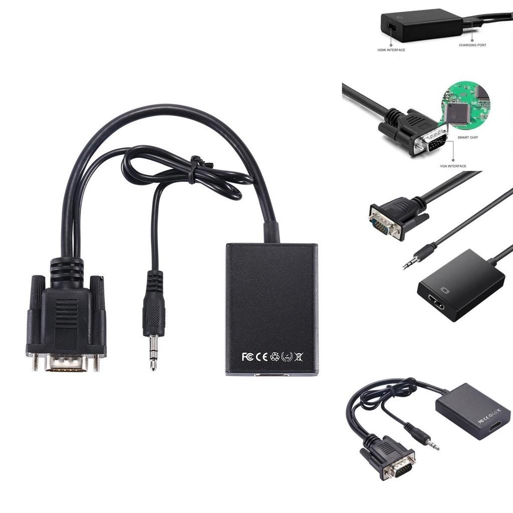 Cabo Conversor VGA para HDMI Núcleo de Cobre para HDTV Monitor PC Gaming Configuração de Home Theater