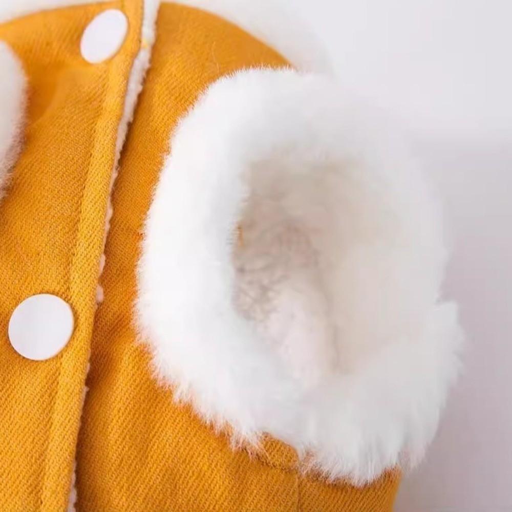 Plush Dog Warm Clothes Windproof Dog Vest Coat Fashion Pet Clothes for Small Medium Dog