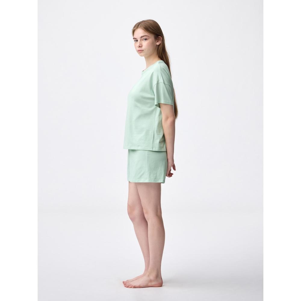 Gu By Uniqlo Cotton Color Lounge Set  Short Sleeve   Shorts 