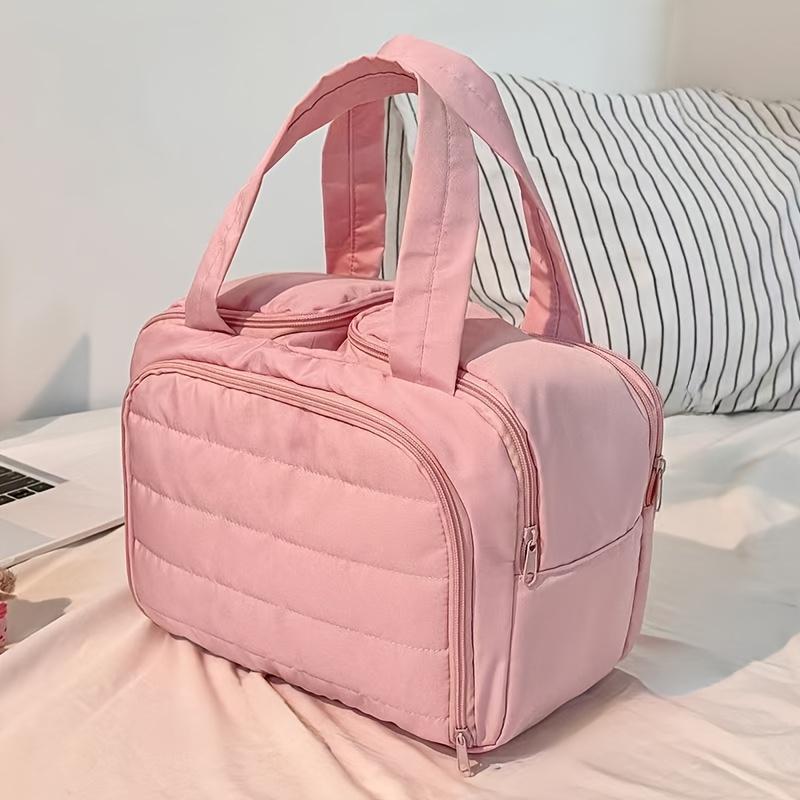 4-Color Makeup Bag, Lightweight & Spacious. 4 Compartments, Mesh Pockets & Brush Holder. Perfect Travel Organizer! Shop Now.