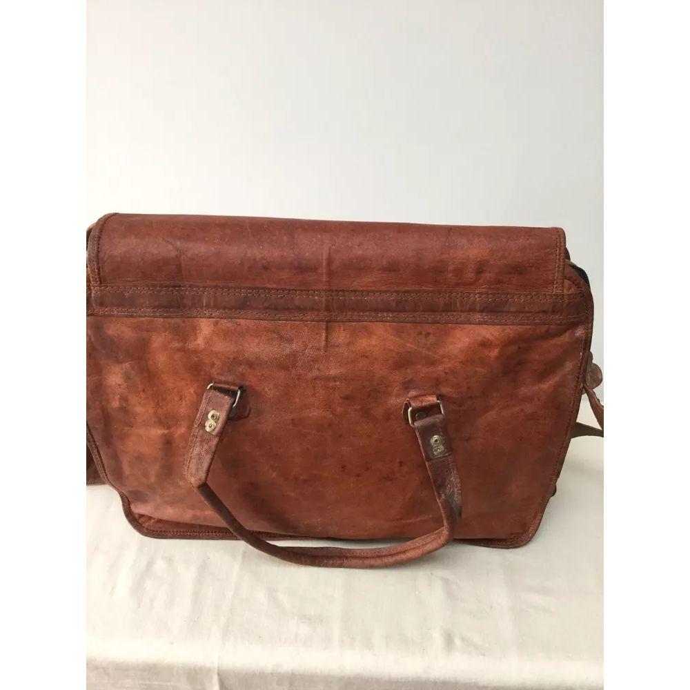 Reisetasche aus echtem Ziegenleder im Vintage-Stil, für unterwegs, Sporttasche