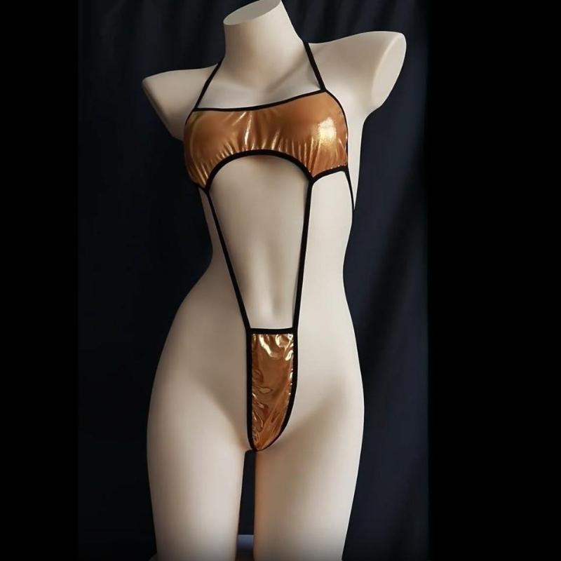 Sexy Porno Open Crotch Body Suit Erotic Lingerie Plus Size Adjustable Lace-up Bodysuit Set School Nightclub Apparel Sexy Costume