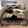 Custom Textile Batman Cityscape Bedding 3 Piece Set HD Print Duvet Cover Pillowcases for Teens Adult Bedroom Decoration