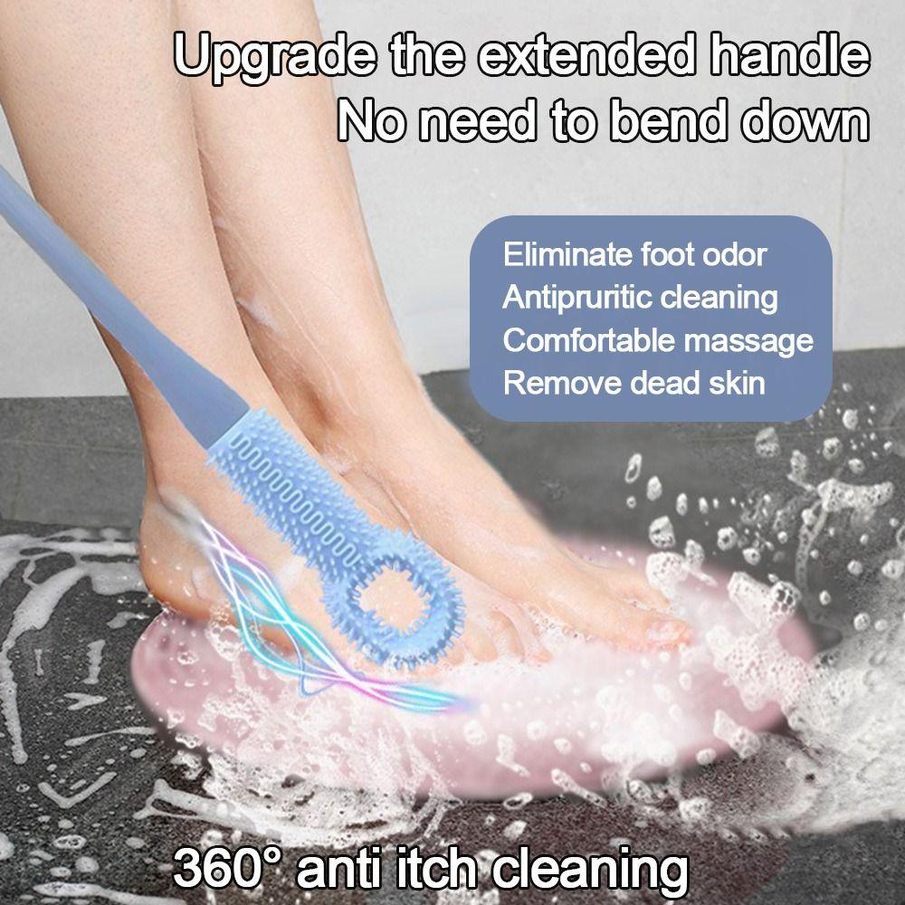 Fußschleif Zehenzwischenraum Reinigungsbürste Weiches Silikon Hornhaut Peeling Bürste Fußpflege Werkzeug