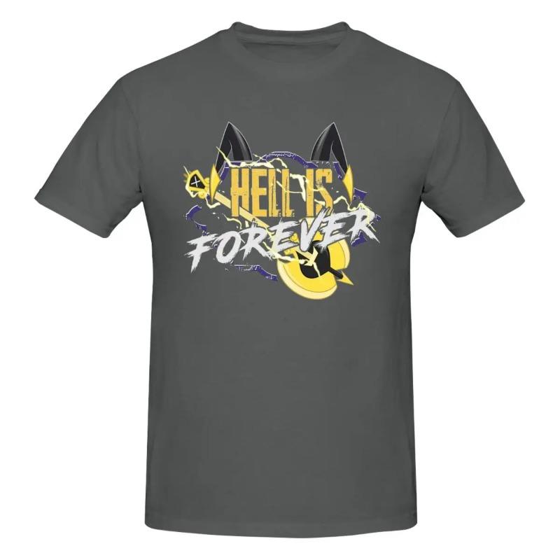 Hazbins Hotels Adam Hölle Ist Für Immer Herren T-Shirts Neuheit T-Shirt Kurzarm T-Shirt Reine Baumwolle Übergröße Kleidung Shirt