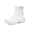 UGG Yose Zip Fleece Lined Snow Boots White Women's 1112329-WHT