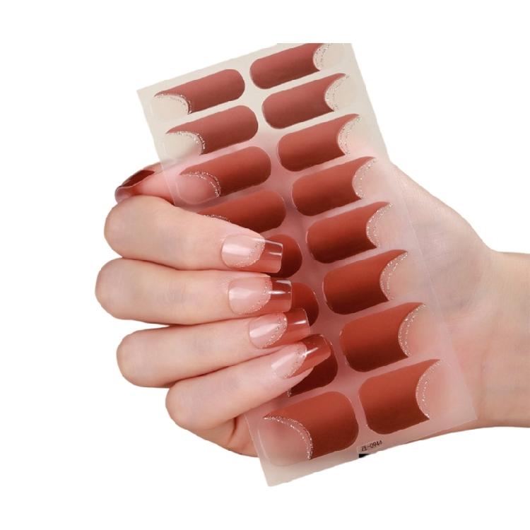 Fast Polish Decals Scratch Proof Wraps Nail Strips for Daily Wear Fashion Individual Chip Resistant, Long Lasting