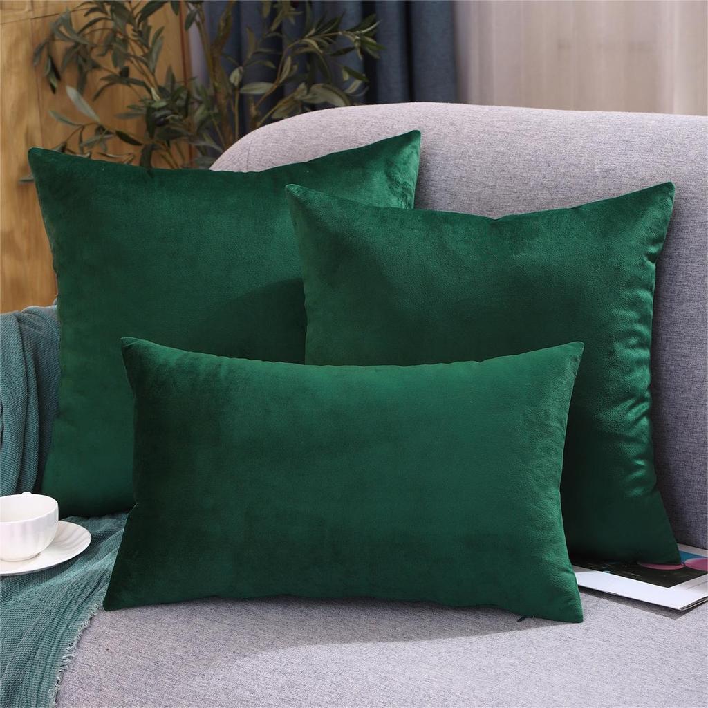 New Fashion Twill Velvet Pillow Cover Modern Simple Solid Color Pillow Home Living Room Sofa Bedroom Cushion Cover