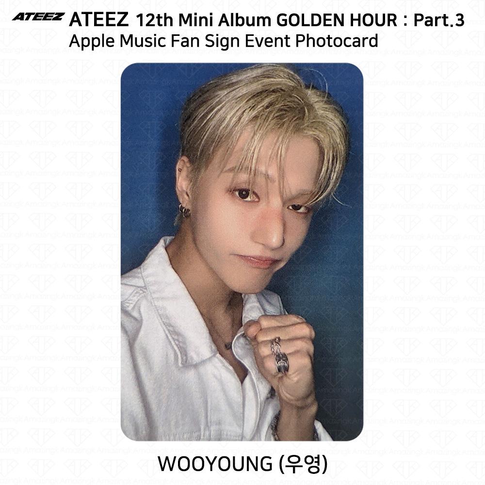 ATEEZ Le 12ème Mini Golden Hour Part.3 Applemusic Événement de Signature de Fans Photocard KPOP