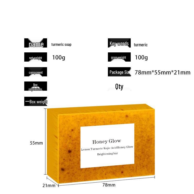 TK Style European & American Turmeric, Lemon, Kojic Acid, Ginger Handmade Cold Process Bath & Face Soap
