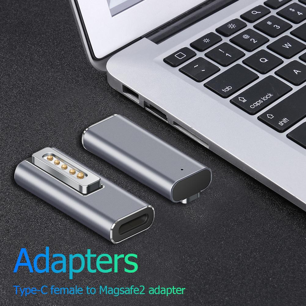 Type C Magnetic USB PD Adapter for Apple Magsafe 1 Magsafe 2 MacBook Pro USB C Female Fast Charging Magnet Plug Converter