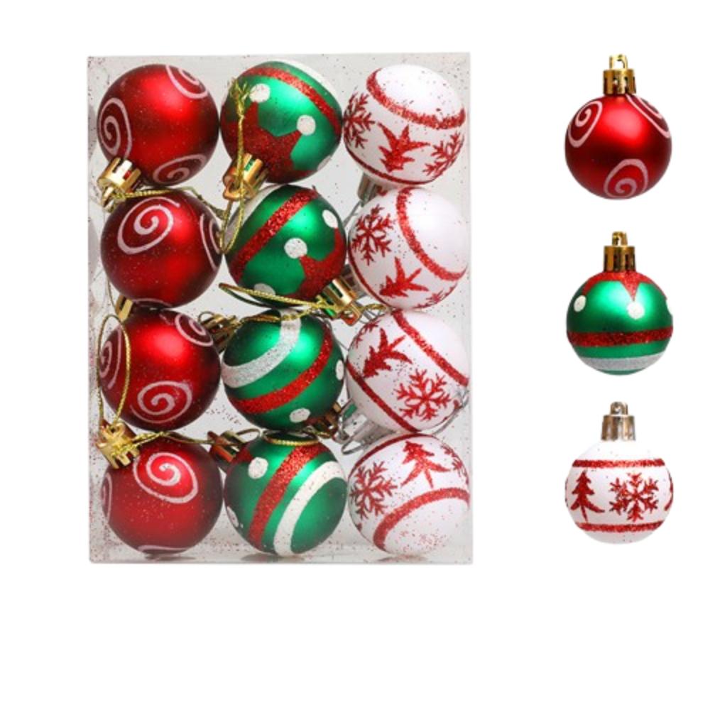 4/6cm Christmas Hanging Ball Electroplated Christmas Baubles  Photographic Props