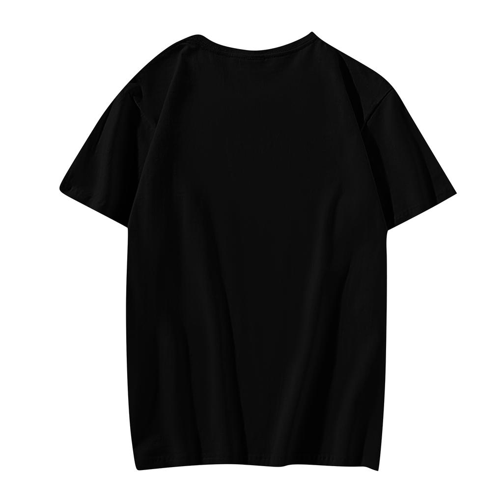 Damen- und Herren-Unisex-Mode Bedrucktes Rundhals Kurzarm T-Shirt Pullover Oberteil