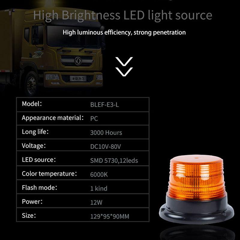 Car Strobe Light Emergency Car Rotating Traffice Indication Car Flash Beacon Light Led Orange Blue Red Flash Car Warning Light Decoration