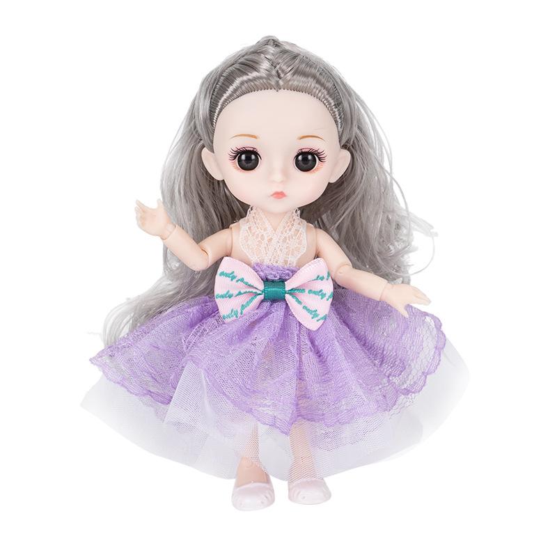 16cm Doll Set Dress Up Girl Toy Princess Doll Play House Birthday Gift Accessories