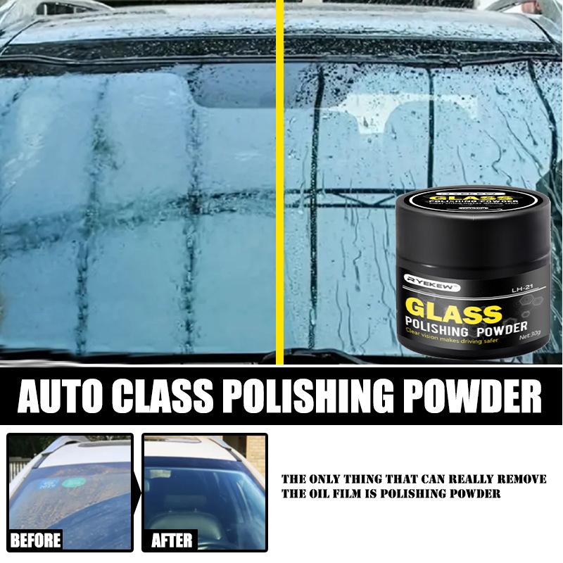 30g Car Glass Polishing Powder Car Glass Degreasing Film Repair Powder Auto Cars Trucks Glass Scratches Removal Powder